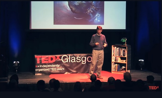 Gary Wilson speaking on TEDx stage